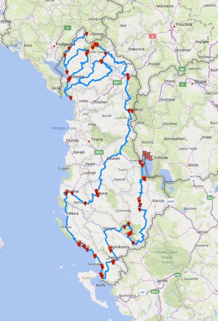 Wydatki na wakacje w Albanii