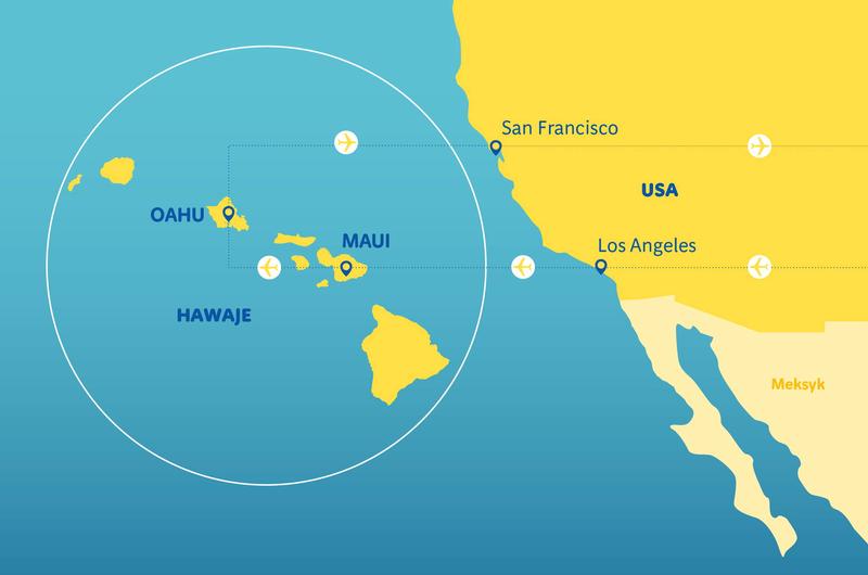 Loty z Polski na Hawaje